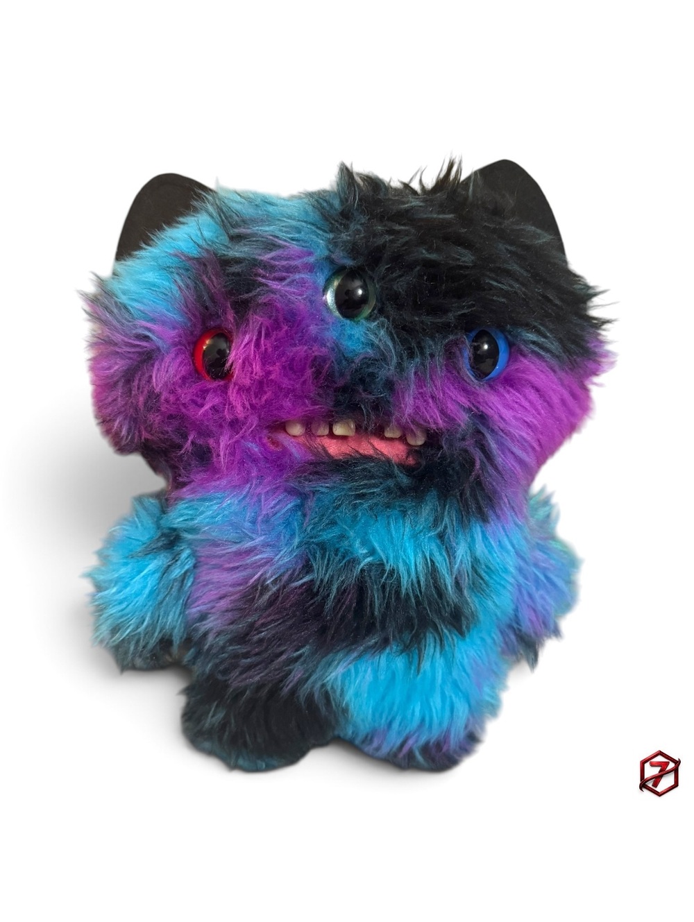 Fuggler Butt Ugly Pets Reek-O Black Cat 9” Blue Purple Black ZURU Plush